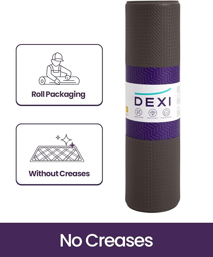 DEXI Kitchen Floor Mats Cushioned Anti Fatigue, 23x94, Large Long Standing Runner Rug Waterproof, Comfort Memory Foam Padded for Front Sink Laundry, Brown