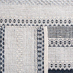 SAFAVIEH Montauk Collection Runner Rug - 2'3" x 9', Grey & Black, Handmade Flat Weave Boho Stripe Cotton, Ideal for High Traffic Areas in Living Room, Bedroom (MTK851H) - color: Grey/Black, size: 2'3" x 9' (Runner)