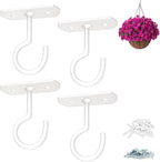 2.5in Ceiling Hooks for Hanging Plants 4Pack,White