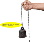Chain for Hanging Plants,25 Inch Black Hanging Chain Basket Kits with Hooks for Bird Feeder Plant Extender Porch Wind Chime (Black, 25 Inch-4PCS)