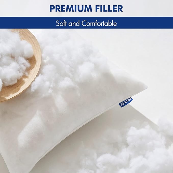 MIULEE Pillow Insert 27x27 Inch, Decorative Square Throw Pillow Inserts, Premium Fluffy Pillow Forms Sham Stuffer for Sofa Couch Living Room
