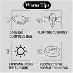 Tiita Patio Chair Pads Cushions 18x18 Inch, Seat Cushion Pillows with Ties for Indoor/Outdoor Kitchen Dining Chairs Set of 2, Coffee