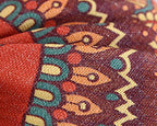 Bohemian Ethnic Futon Seat Cushion Floor Pillow,Round Thick Meditation Tatami Seat Cushion Balcony Bedroom Floor Cushion for Living Room D 50cm(20inch) - color: D