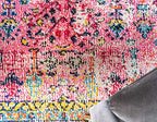 Rugs.com El Paso Collection Rug – 8 Ft Round Pink Medium Rug Perfect for Kitchens, Dining Rooms - color: Pink 2, size: 8' Round