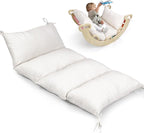 BlueWood Cushion for Climbing Arch, Montessori Philosophy Soft and Non-Slip Pillow for Kids, Pikler Cushion for Reading, Playing, Games, Parties (White)