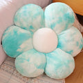 lannery Flower Plush Throw Pillows, Flower Floor Pillow Seating Cushion Toy for Reading, Room, Watching TV (11.8", Blue)