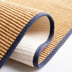 Martha Stewart SAFAVIEH x Collection Area Rug - 2'3" x 8' Runner, Natural & Grey, Sisal & Jute, Ideal for Living Room, Hallway, Foyer, Entryway, Bedroom (MSR9501G) - color: Natural/Grey, size: 2'3" x 8' (Runner)