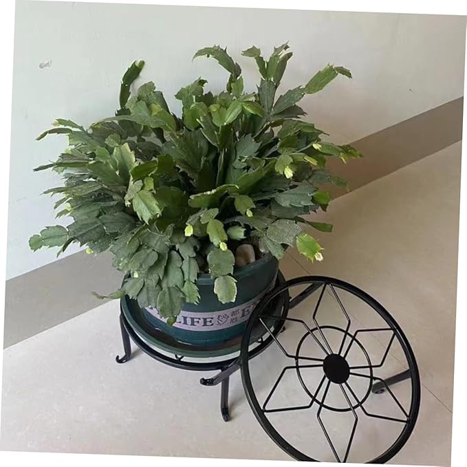 YARNOW Plant Stands Indoor Boho Plant Holders Rustic Metal Flowerpot Shelf for Home Decor Front Door