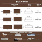 ROOMLIFE Couch Cover with Tassel Brown Chenille Sofa Cover Blanket for Sectional Sofa, Soft Sofa Slipcovers for L Shaped Love Seat 2-3 Cushion Couch Anti Slip Sofa Protector, 71"x118"