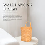 UPKOCH Woven Storage Baskets for Wall Hanging Honey Organizer Nordic Style Decorative Basket for Closet Door Wall Storage