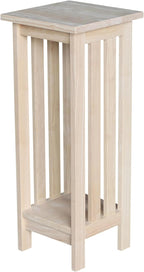 International Concepts Mission Plant Stand, 30-Inch High, Solid Parawood, Unfinished