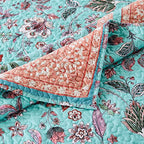 Greenland Home Barefoot Bungalow Audrey Throw Blanket, 50 x 60-inch, Turquoise - color: Turquoise