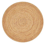 Savi Home Hand Woven Jute Braided Rug, 6' Round - Natural, Reversible Area Rugs for Living Room, Farmhouse, Kitchen, Handcrafted 6 Feet Round Area Rugs - Natural - color: Natural, size: 6' (Round)