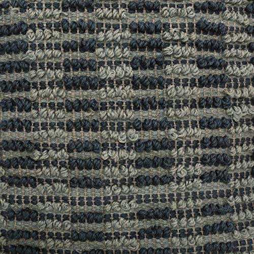 Foamma Pouf Ottoman Teal Blue, 16"x16"x16" - Square Ottoman Foot Rest for Living Room and Bedroom, Pouf Footstool, Foot Rest for Couch, Boho Furniture for Home - color: Teal Blue