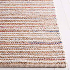 SAFAVIEH Cape Cod Collection Area Rug - 6' Round, Natural/Rust, Geometric Design, Ideal for High Traffic Areas in Living Room, Bedroom, Dining (CAP151P) - color: Natural/Rust, size: 6' (Round)