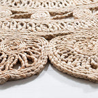 SAFAVIEH Natural Fiber Round Collection 9' Round Natural NF160A Handmade Boho Charm Farmhouse Jute Area Rug - color: Natural, size: 9' (Round)
