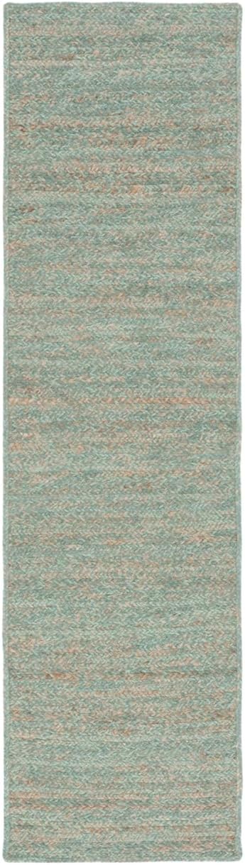 SAFAVIEH Area Rug 8x10 - Natural Fiber Collection - Large - Ivory & Natural, Handmade Flat Weave Stripe Jute & Cotton, Ideal for Living Room, Bedroom, Dining Space (NFB652A)