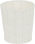 Household Essentials White Paper Rope Waste Basket Trash Bin for Bathroom, Bedroom, Office ML-7192