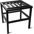 Plant Stand Indoor Outdoor,13 Inch Metal Plant Stands Riser,Heavy Duty Wrought Iron T Pedestal Holders for Large Flower Pot,Outside Rust-Proof Black Flower Display Shelf for Patio,1-Pack