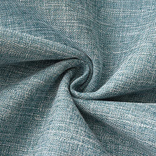 MIULEE Pack of 2 Decorative Linen Burlap Coastal Pillow Covers Farmhouse Boho Accent Pillowcases for Sofa Car Couch Bedroom Living Room Decor 18x18 Inch Teal - color: Teal, size: 18" x 18" (Pack of 2)
