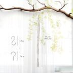 Flexzion 2 Pack White Macrame Plant Hanger - 41 Inch Macrame Hanging Planter with C & S Hooks - Indoor Hanging Plant Holder with Woven Cotton Rope for Home Decor (Plant Pot Not Included)