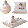 MAXYOYO 3 in 1 Kids Bean Bag Chair Bed, Child Floor Sofa for Gaming, Reading, Faux Fur Floor Mattress with High-Density Foam Filling for Living Room Bedroom