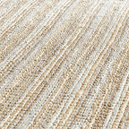 SAFAVIEH Area Rug 9x12 - Natural Fiber Collection - Large - Grey & Natural Brown, Handmade Jute, Farmhouse Style, Chunky Textured Thick Pile (NF447K)