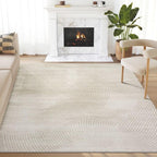 Abani Neutral Beige Area Rug | 2' x 3' Tan Geometric Carpet with Zen Circle Pattern | Rugs for Living Room, Bedroom, Office - color: Beige, size: 2' x 3' (Rectangular)