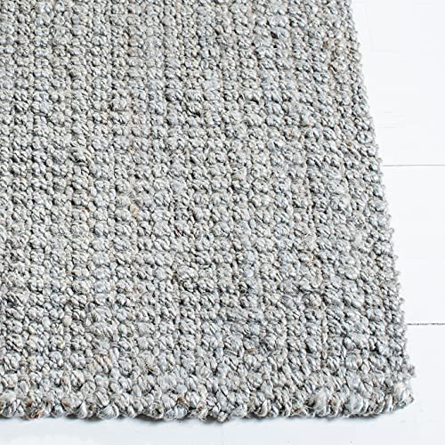 SAFAVIEH Natural Fiber Collection Runner Rug - 2'3" x 7', Grey, Handmade Farmhouse Jute, Ideal for High Traffic Areas in Living Room, Bedroom (NF730F) - color: Grey, size: 2'3" x 7' (Runner)