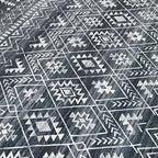 ReaLife Machine Washable Area Rug Runner - Living Room Bedroom Bathroom Kitchen Entryway Office - Padded Low Pile Stain Resistant Premium - Geometric Moroccan Diamond - Jace 3' x 5' - color: Jace, size: 3' x 5' (Rectangular)