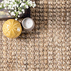 Nuloom Daniela Natural, 2' x 3', Handmade, Jute, Tassel, Soft and Textured, High Traffic, Stain Resistant, Easy Clean, Durable Area Rug for Bedroom, Living Room, Dining Space, Foyer, Entryway - color: Natural, size: 2' x 3' (Rectangular)