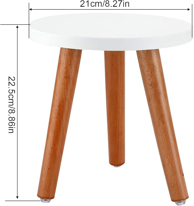 Wood Plant Stand Indoor, Mid Century Modern Planter, Wood Flower Pot Stand, Tall Holder Plant Stands for Indoor Boho Rustic Wooden Stool for Plant Pot Holder(A1)