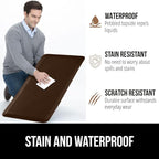 GORILLA GRIP Comfortable Cushioned Kitchen Mats for Floor, 70x24, Waterproof and Stain Resistant Soft Top, 3/4 Inch Thick Ergonomic Standing Desk Anti Fatigue Mat, Foam Supports Ankles and Feet, Brown