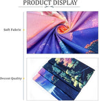 Heopapin Blacklight Tapestry Fantasy Moon Lightning Tapestries UV Reactive Tapestry Magic Waterfall Forest Landscape Tapestries Wall Hanging for Bedroom L78×W59