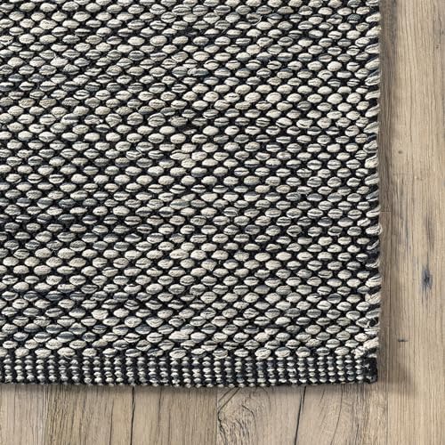 nuLOOM Alessi Solid Farmhouse Cotton Area Rug, 9' 6" x 13' 6", Grey - color: Grey, size: 9'6" x 13'6" (Rectangular)
