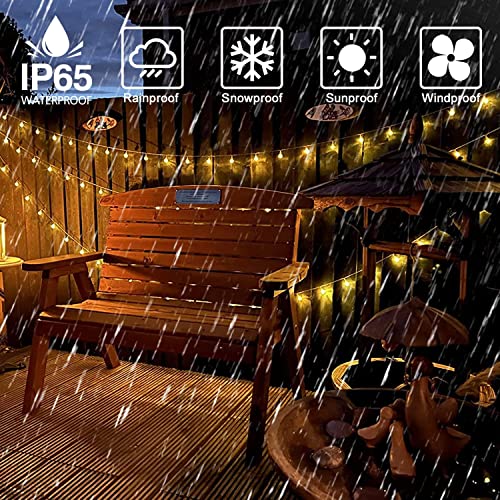 Globe String Lights 49.2 Feet 100 LED, Plug in Crystal Fairy String Lights with Remote Timer, 8 Modes Indoor Outdoor Hanging Globe Lights for Wedding Bedroom Classroom Patio Garden - color: Warm White, size: 49.2ft