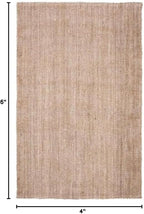 SAFAVIEH Natural Fiber Collection Accent Rug - 4' x 6', Grey, Handmade Farmhouse Country Boho Rustic Jute, Ideal for High Traffic Areas in Entryway, Living Room, Bedroom (NF808F)