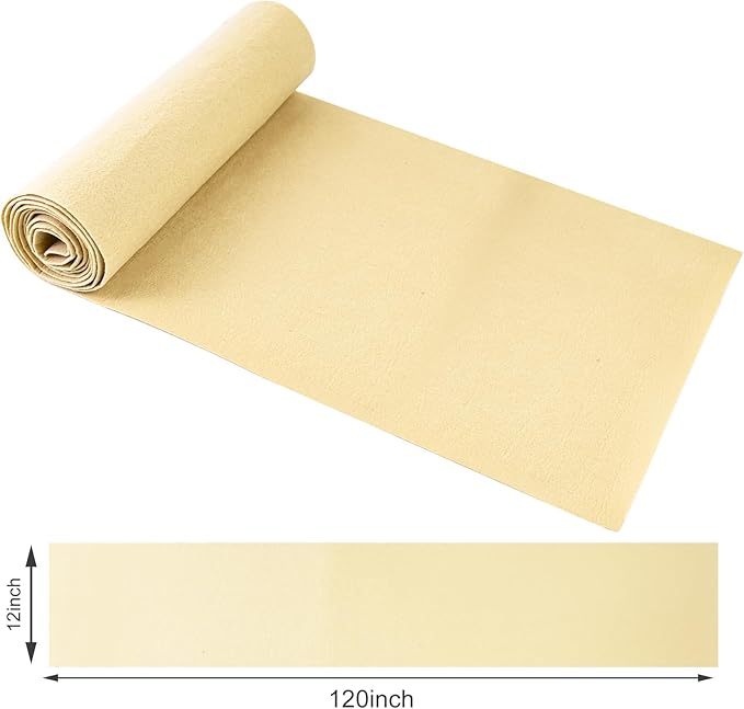 12x120 Inch Fabric Planter Liner Roll Non Woven Plant Felt Liner Roll Beige Coco Liners Roll Alternative Coconut Basket Liner Roll Replacement Easy to Cut for Planter Hanging Flower Basket Window Box