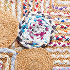 SAFAVIEH Cape Cod Collection Runner Rug - 2'3" x 14', Beige & Multi, Handmade Boho Braided Jute & Cotton, Ideal for High Traffic Areas in Living Room, Bedroom (CAP201B) - color: Beige/Multi, size: 2'3" x 14' (Runner)