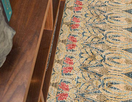 Unique Loom Edinburgh Collection Area Rug - Canmore (5' 1" x 8' Rectangle, Navy Blue/ Tan) - color: Navy Blue/Tan, size: 5'1" x 8' (Rectangular)