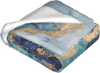 Marble Throw Blanket Soft Flannel Blanket 60"x50" in Bed Blanket Home Decor for Room Sofa Couch All Season