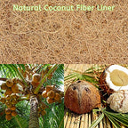Riare 6 Pack 14 Inch Round Coco Liners Replacement, 100% Natural Coconut Coir Liners for Hanging Baskets, Garden Flower Vegetables Planter Pot, Window Box, Fence, Decks - size: 14inch