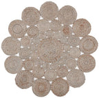 SAFAVIEH Natural Fiber Round Collection 6' Round Grey NF363C Handmade Boho Charm Farmhouse Jute Area Rug - color: Grey, size: 6' (Round)