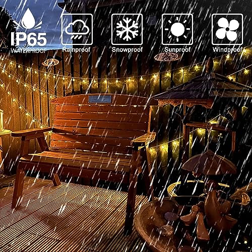 Globe String Lights 115 Feet 200 LED,Plug in Fairy String Lighting with Remote Timer Extendable, 8 Modes Indoor Outdoor String Lights for Wedding Bedroom Classroom Patio Garden - color: Warm White, size: 115ft