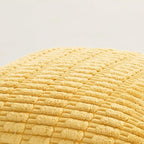 Fancy Homi 4 Packs Yellow Lumbar Decorative Throw Pillow Covers 12x20 Inch for Living Room Couch Bed Sofa, Rustic Farmhouse Boho Home Decor, Soft Striped Corduroy Rectangle Cushion Case 30x50 cm