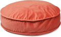 Round Floor Pillow Cover Velvet Throw Seating Pouf Yoga Meditation Cushion Plush Case Reading Room Decor Cover Only (19.7IN, Brick Red)