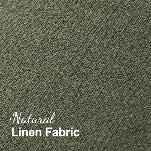 MIULEE Decorative Throw Pillow Covers Neutral Linen Fringe Throw Pillows Set of 1 Olive Green Boho Farmhouse Cushion Covers for Couch Sofa Bed Living Room Spring Home Decor 14x36 Inch - color: Olive Green