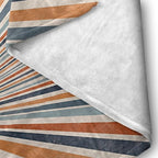 Boho Colorful Sunrise Throws Blankets Abstract Mid Century Modern Throw Blanket Minimalist Sun Boho Leaves Aesthetic Soft Warm Bed Bedding Women Blankets for Couch Bedroom Office 70"x80"