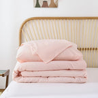 ROSGONIA California King Comforter Set Blush, 3pcs (1 Boho Light Pink Cal King Comforter & 2 Pillowcases), All Season Bedding Bedspread Blanket Quilts