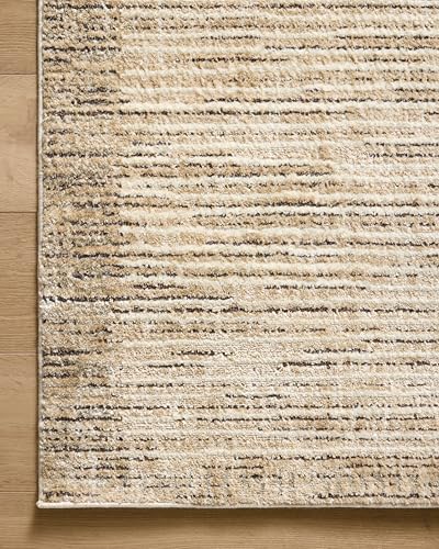 Loloi Jeremiah Brent Bleecker Collection BLE-02 Sand/Charcoal 2'-7" x 10'-0" Runner Rug - color: Sand / Charcoal, size: 2'7" x 10' (Rectangular)